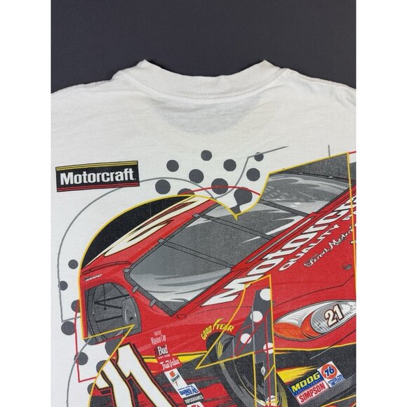 Rare Vintage Y2K Nascar Ricky Rudd Racing Motocraft Wood Brothers Promo XL Tee - Picture 4 of 14